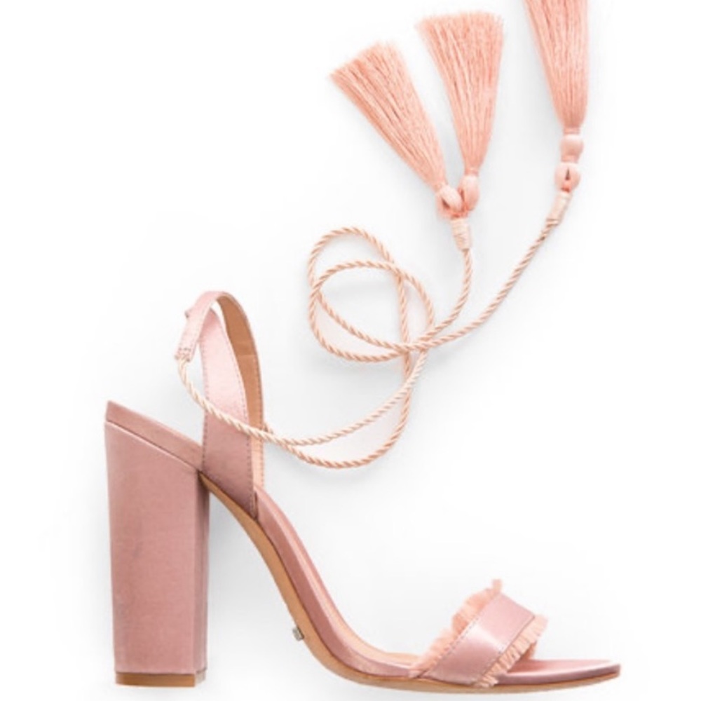 SCHUTZ x Free People Fringe Tassle heels